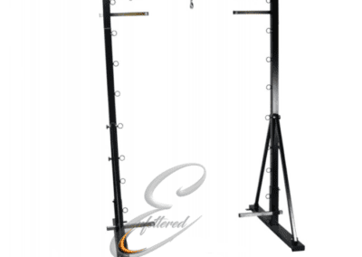 Enfettered fixed sling bondage frame