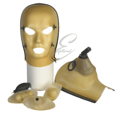 Enfettered Heavy Rubber 2 piece Multi Function ANAESTHESIA Hood