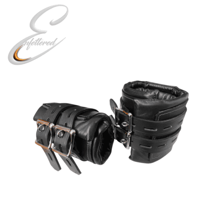Enfettered Black Locking Restraints - Ankle Cuffs